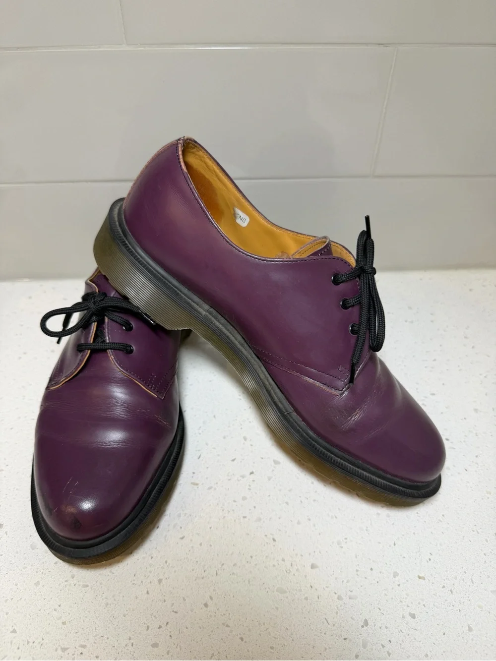 Dr. Martens 1461 Made In England Purple Derbies US 9 UK 8 VINTAGE shoes men’s